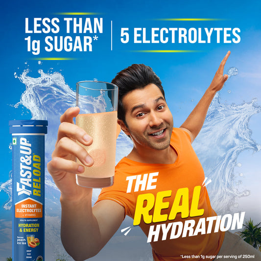Fast&Up Reload Low Sugar Instant Hydration Drink - Peach Iced Tea
