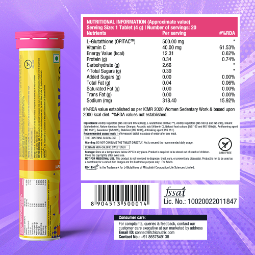 Fast&Up L-Carnitine 3000mg + Glow | Orange Flavor