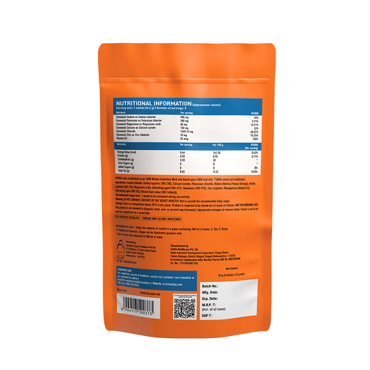 Fast&Up Reload Salts + High Sodium Electrolyte Mix - Orange 5's