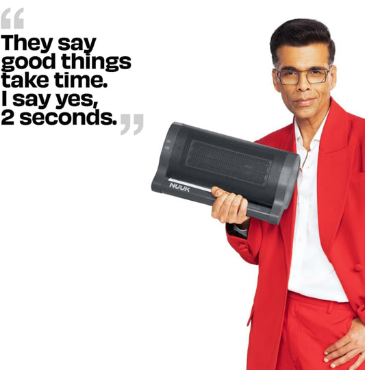 NUUK HÖT BAR Instant PTC Room Heater | Heats in 2 Seconds | Up to 20% Energy Savings | Quiet & Portable | Vertical & Horizontal Placement | 2200W Power