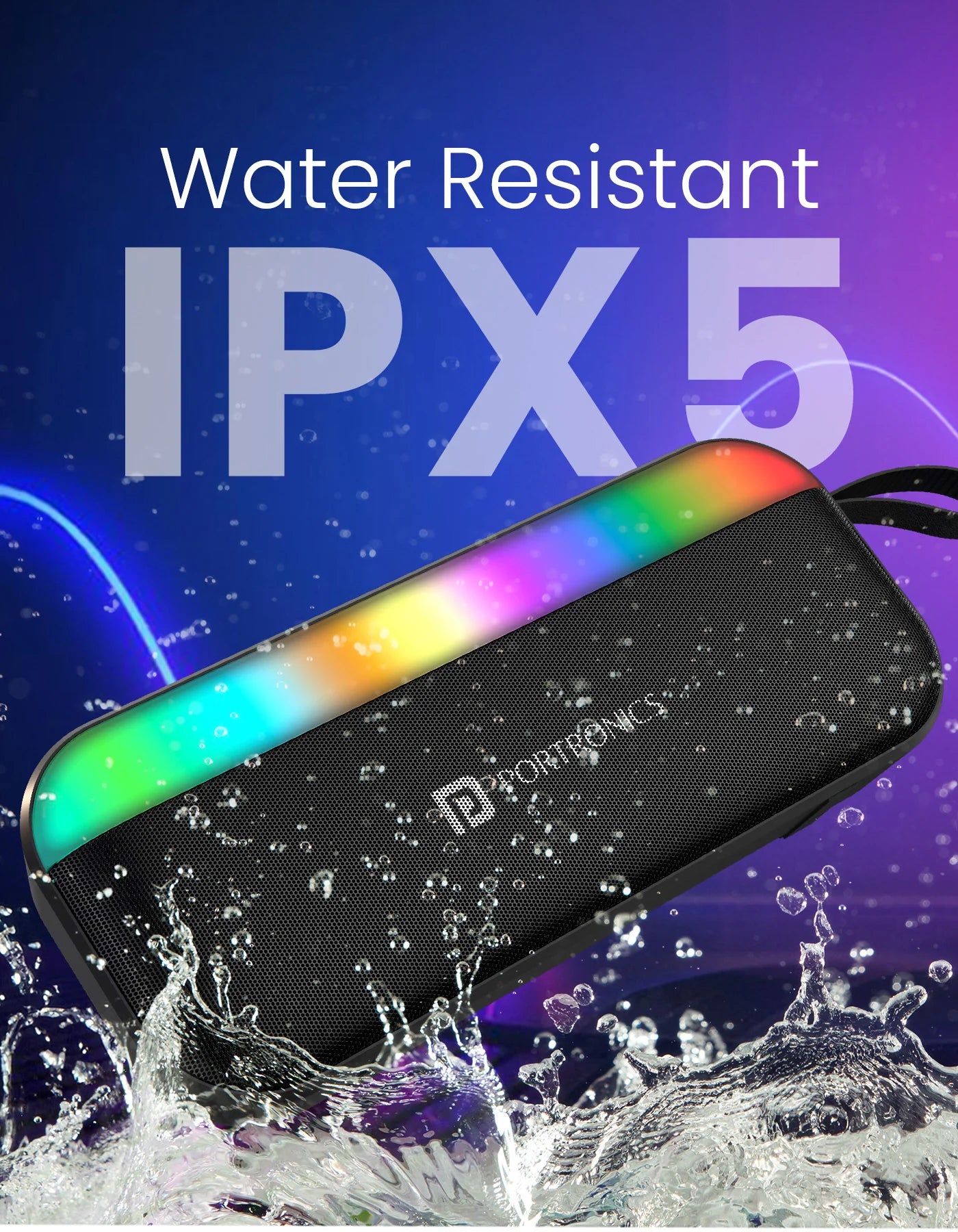 Portonics Plugs 3
Upto 4 Hour Playtime | Bluetooth 5.3V | RGB LED Lights | Type C Charging