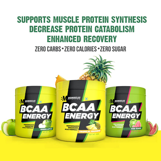 Big Muscles BCAA ENERGY Green Apple 20 servings (120g)