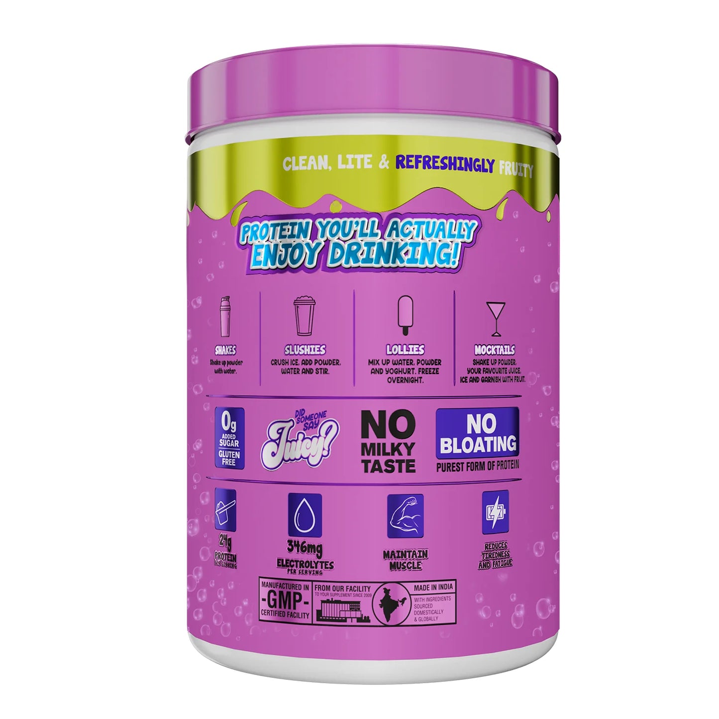 Big Muscles FIZZY WHEY BLUEBERRY 600g + FREE SHAKER