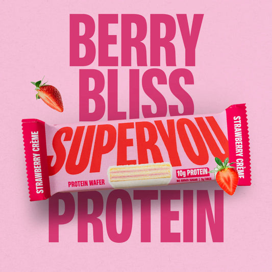 SuperYou - Strawberry Crème Protein Wafer — Pack Of 10