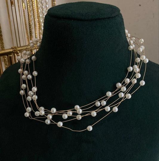 HERMOSA ACCESSORIESS
Loose Pearl Choker Necklace Artificial Jewellery