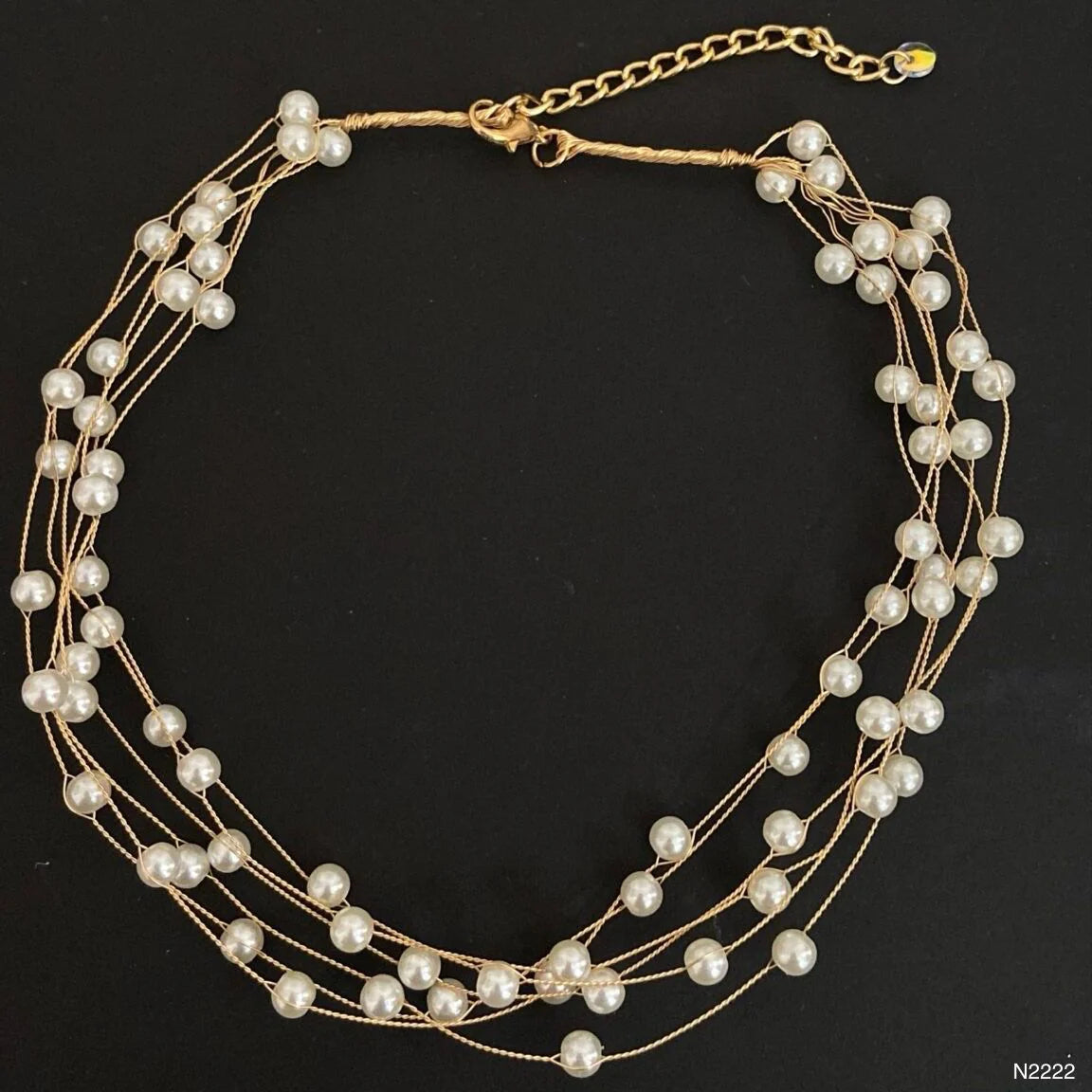 HERMOSA ACCESSORIESS
Loose Pearl Choker Necklace Artificial Jewellery