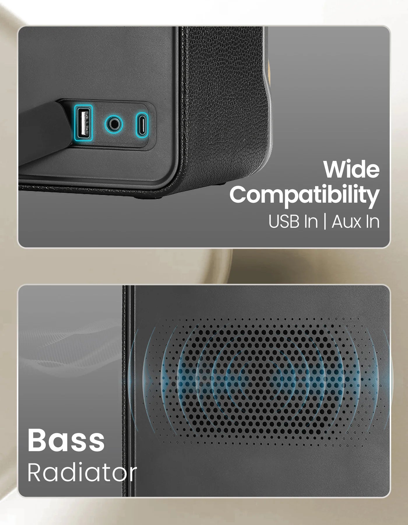 Portonics Harmony II
60W HD Sound | Bass Boost Technology | Up to 6 Hours Playback | Type C Charging | Grey