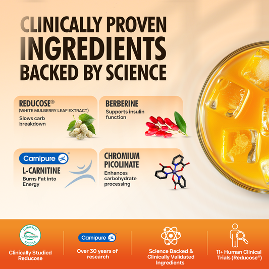 Fast&Up Glucolean For Low Glycaemic Response – Nature's GLP-1 - Orange