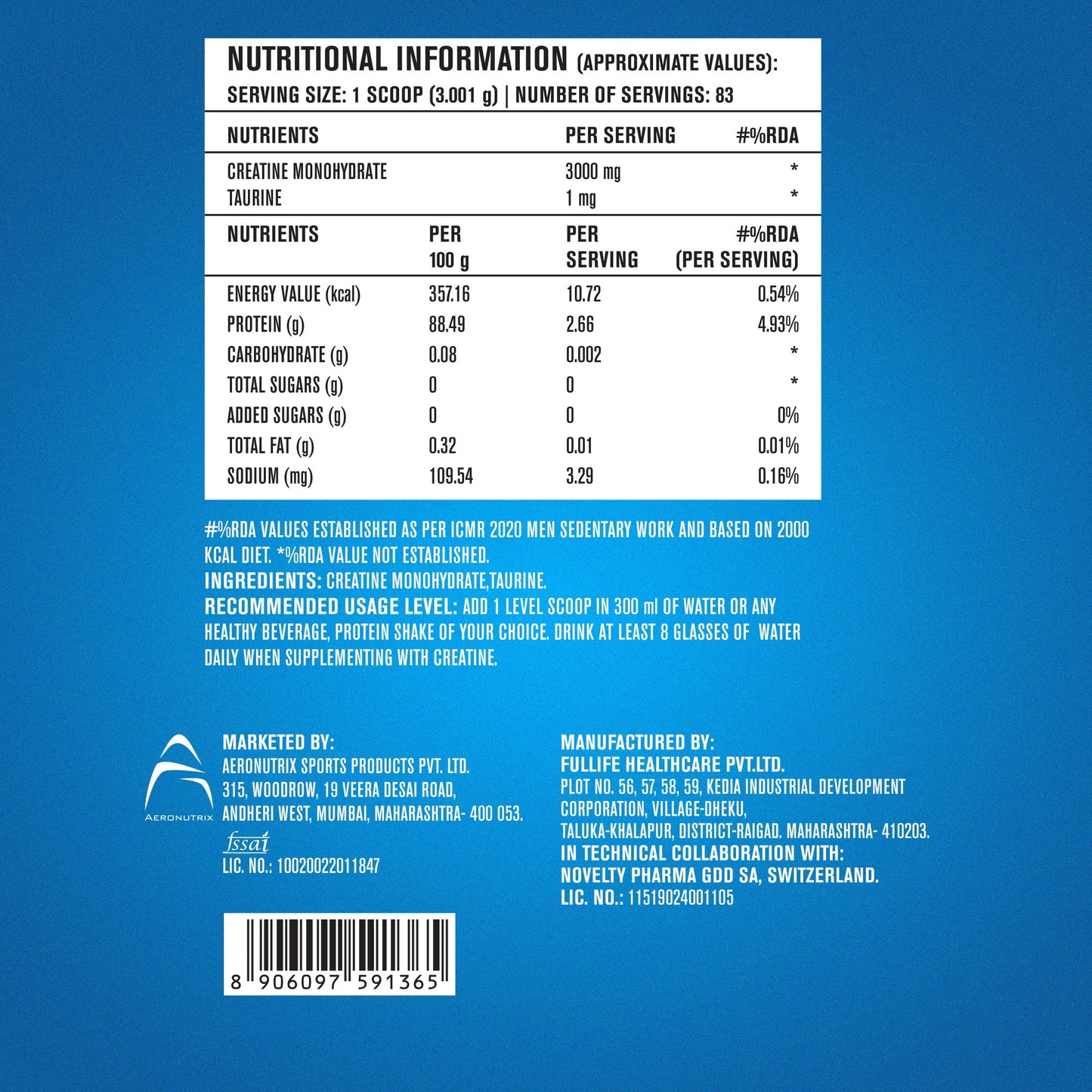 Fast&Up Creatine Monohydrate Essentials
