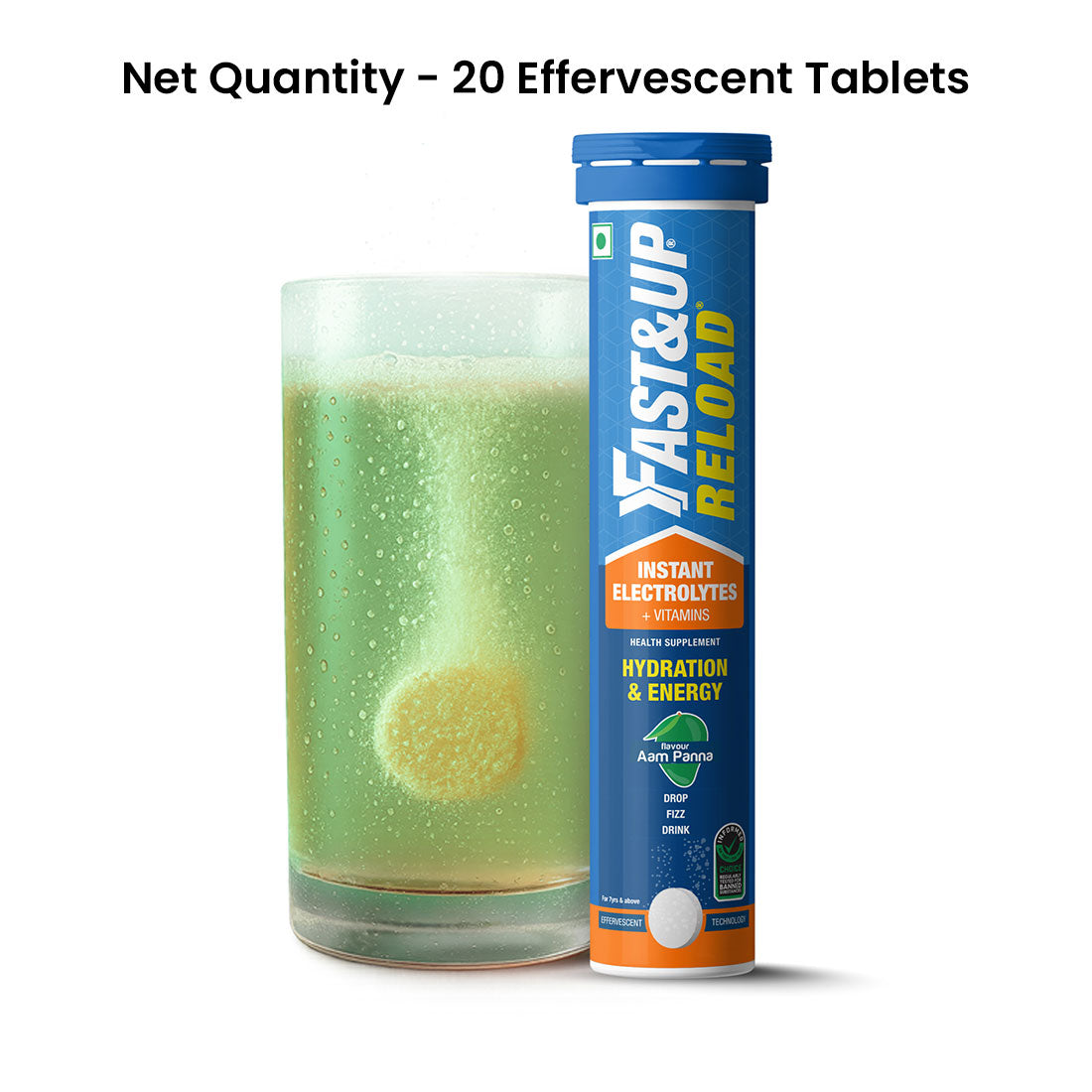 Fast&Up Reload Low Sugar Instant Hydration Drink - Aam Panna