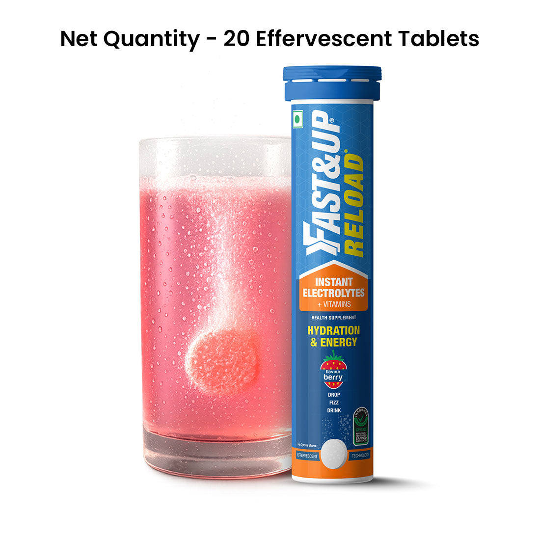 Fast&Up Reload Low Sugar Instant Hydration Drink - Berry