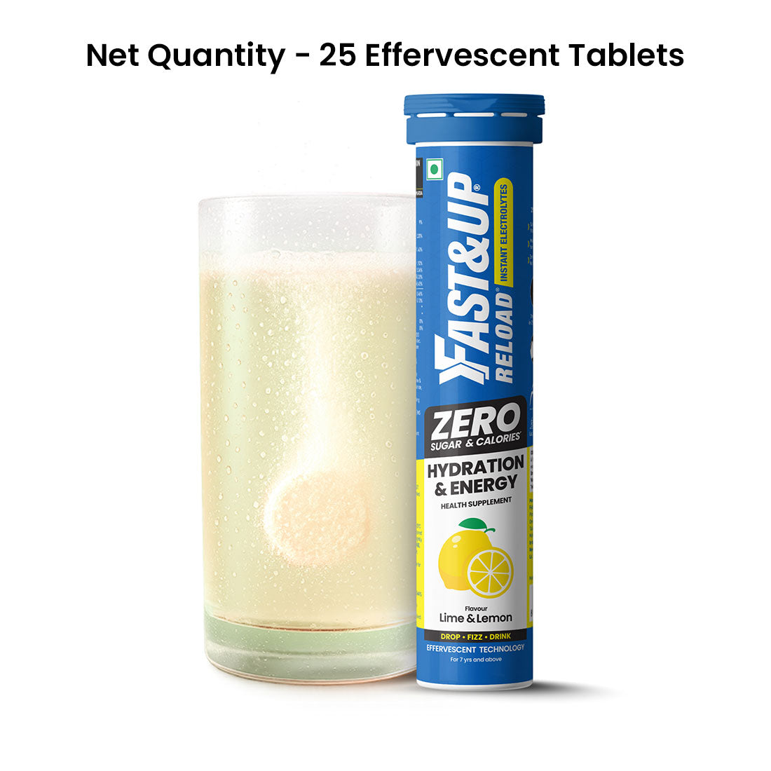 Fast&Up Reload Zero Instant Hydration Drink - Lime and Lemon - Single