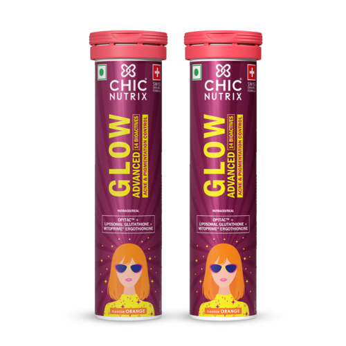 Fast&Up Chicnutrix Glow Advanced – Liposomal Glutathione, Ergothioneine & Strong Antioxidant Formula for Uneven Skin Tone