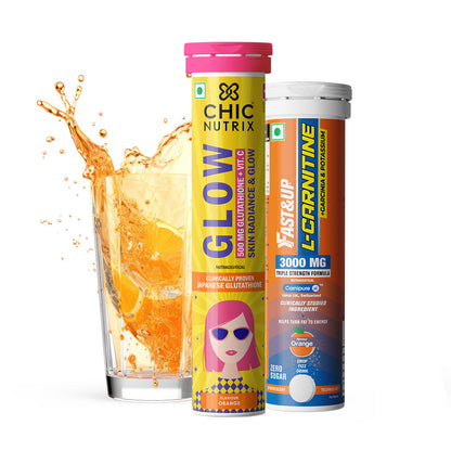 Fast&Up L-Carnitine 3000mg + Glow | Orange Flavor