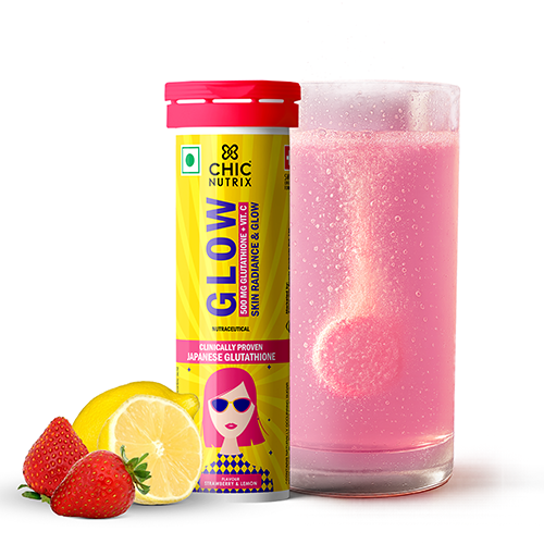 Fast&Up Glow- Brighter Skin with Japanese Glutathione - Strawberry Lemon Flavour