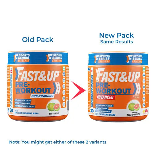 Fast&Up Pre Workout - Orange Flavour - 30 Servings