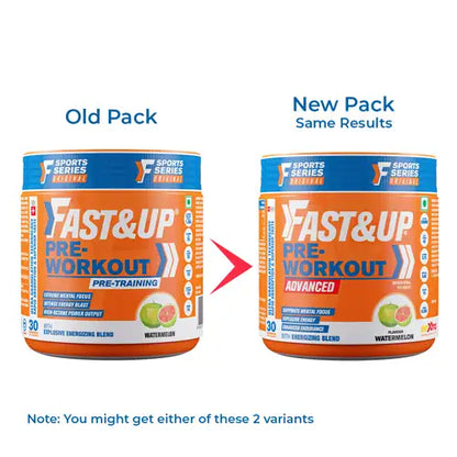 Fast&Up Pre Workout - Watermelon Flavour - 30 Servings