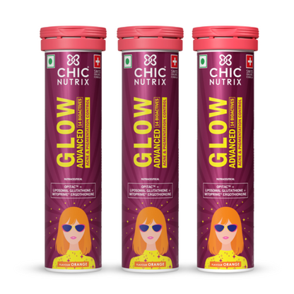 Fast&Up Chicnutrix Glow Advanced – Liposomal Glutathione, Ergothioneine & Strong Antioxidant Formula for Uneven Skin Tone