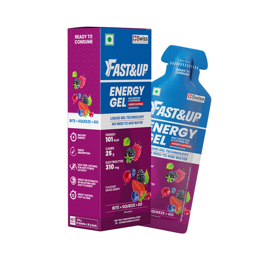 Fast&Up Energy Gel - Caffeinated - Mixed Berry