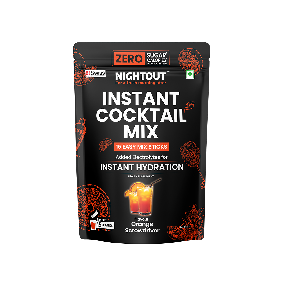 Fast&Up Instant Cocktail Mix – Orange Screwdriver