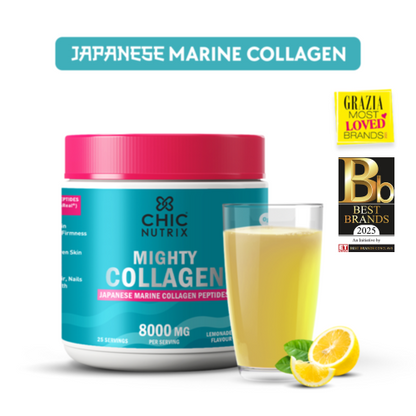 Fast&Up Marine Collagen Supplement for Youthful Skin - Lemonade