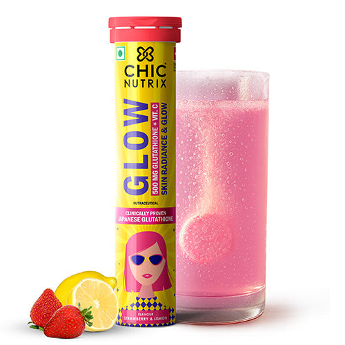 Fast&Up Glow- Brighter Skin with Japanese Glutathione - Strawberry Lemon Flavour