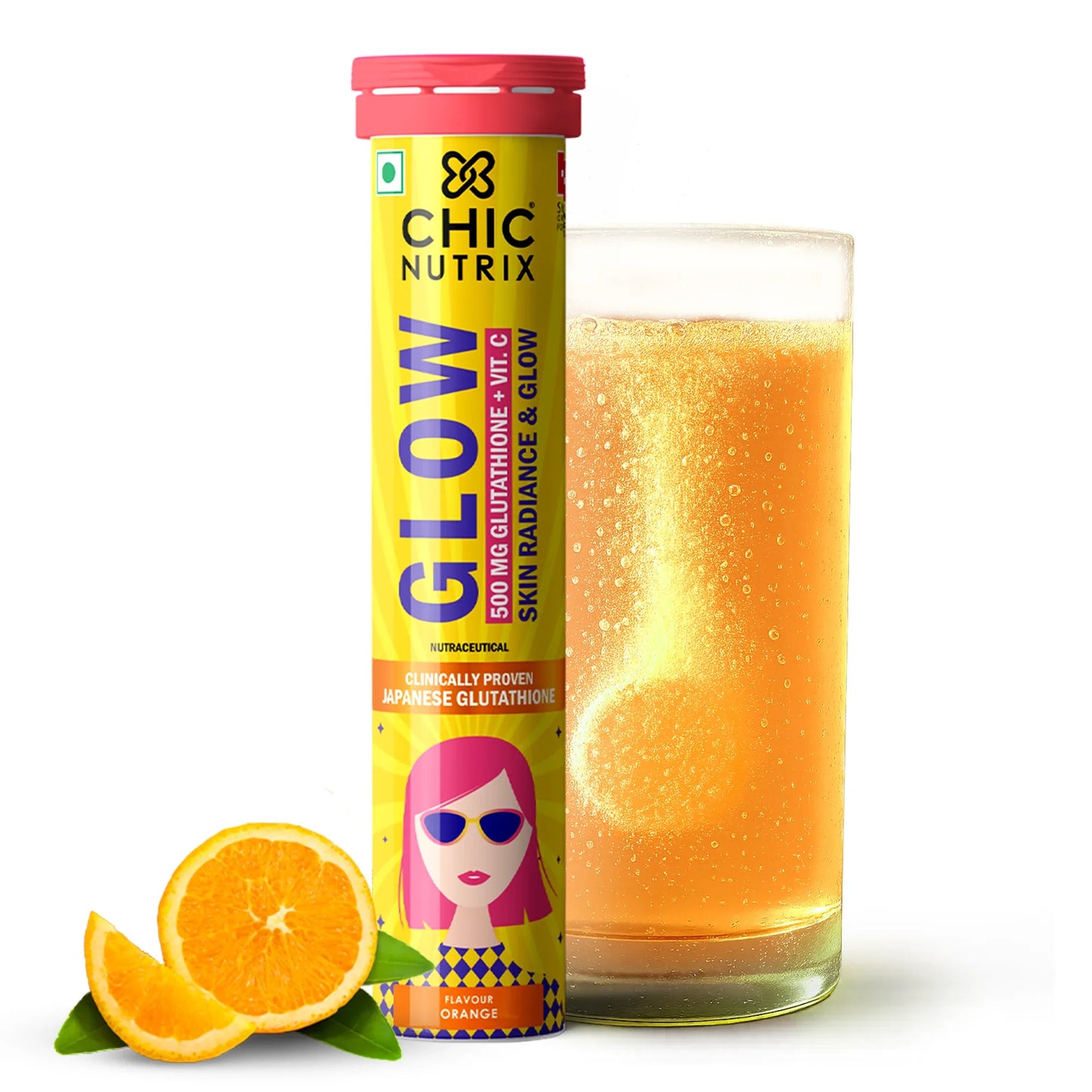Fast&Up Glow- Brighter Skin with Japanese Glutathione - Orange