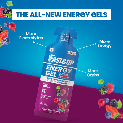 Fast&Up Energy Gel - Caffeinated - Mixed Berry
