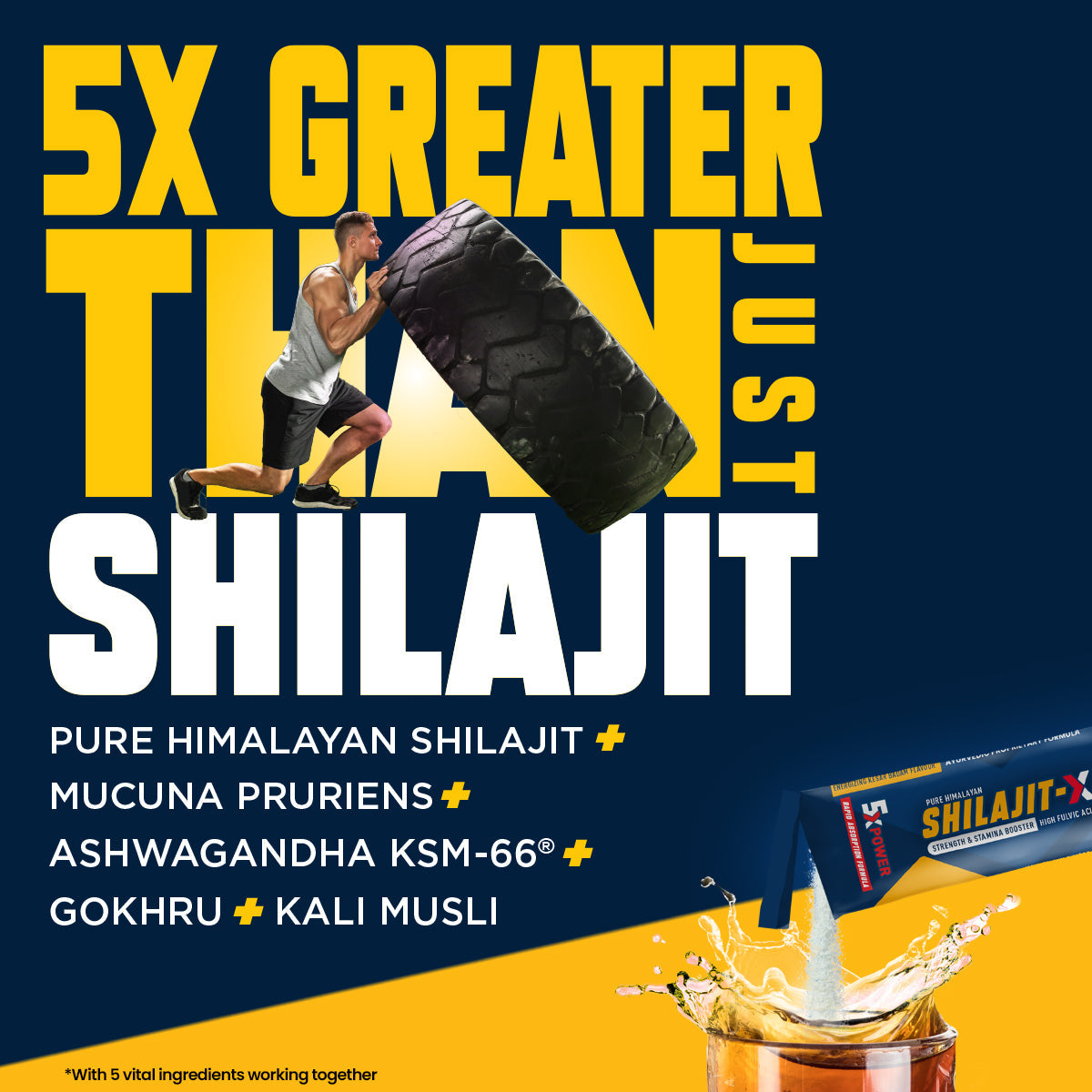 Fast&Up Shilajit X- With 5 Potent Ingredients for Strength and Stamina - Kesar Badam