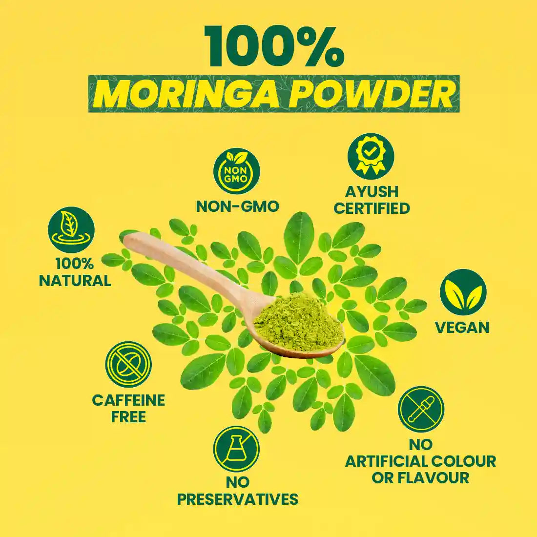 Fast&Up 100% Pure & Natural Moringa Powder