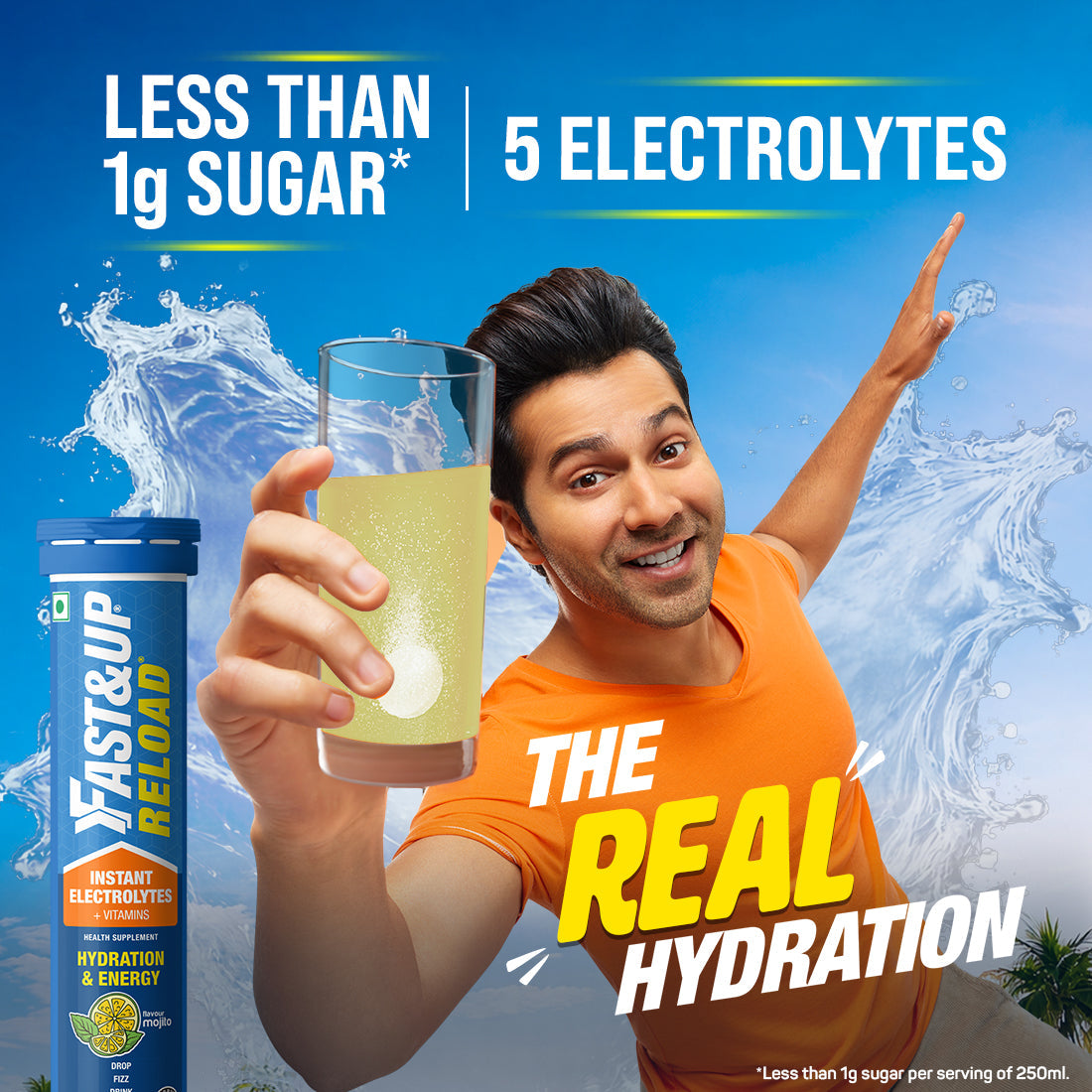 Fast&Up Reload Low Sugar Instant Hydration Drink - Mojito