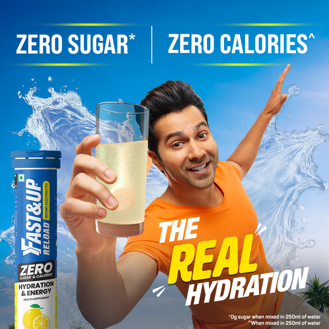 Fast&Up Reload Zero Instant Hydration Drink - Lime and Lemon - Single