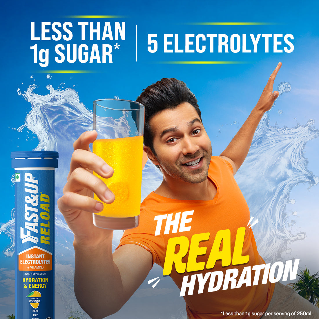 Fast&Up Reload Low Sugar Instant Hydration Drink - Mango