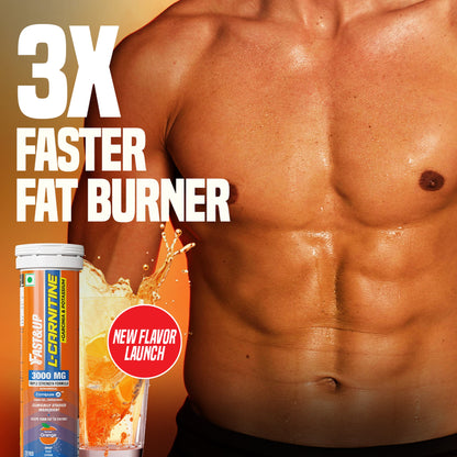 Fast&Up L-Carnitine 3000mg for Weight Loss - Orange