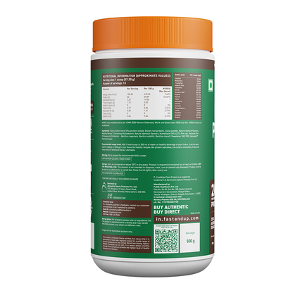 Fast&Up Plant Protein - Cappuccino - 1kg (Pack of 2)