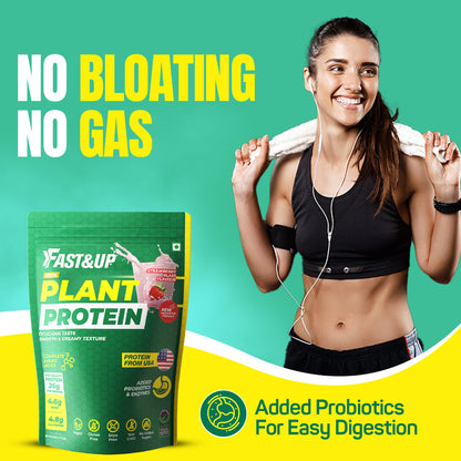 Fast&Up Plant Protein - Strawberry Blast - 25 Servings