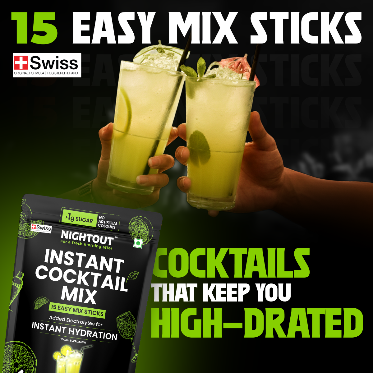 Fast&Up Cocktail Mix - Skinny Margarita