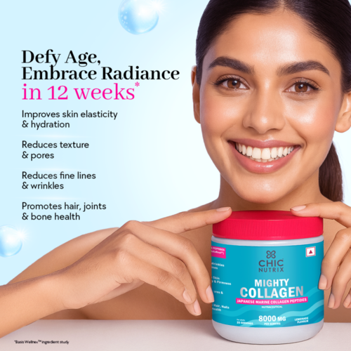 Fast&Up Marine Collagen Supplement for Youthful Skin - Lemonade