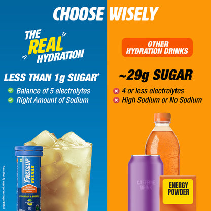 Fast&Up Reload Low Sugar Instant Hydration Drink - Lime & Lemon