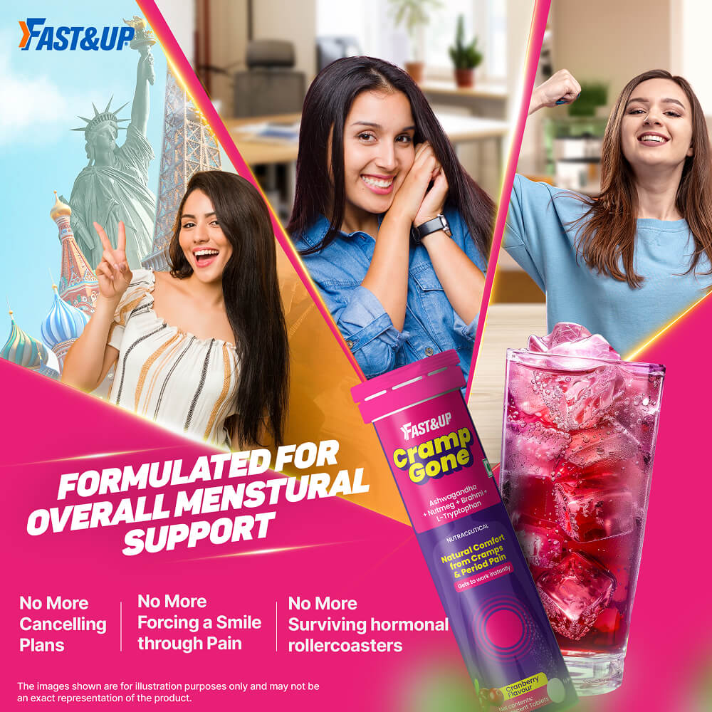 Fast&Up Cramp Gone – Menstrual Cramps & Pain Support - Cranberry