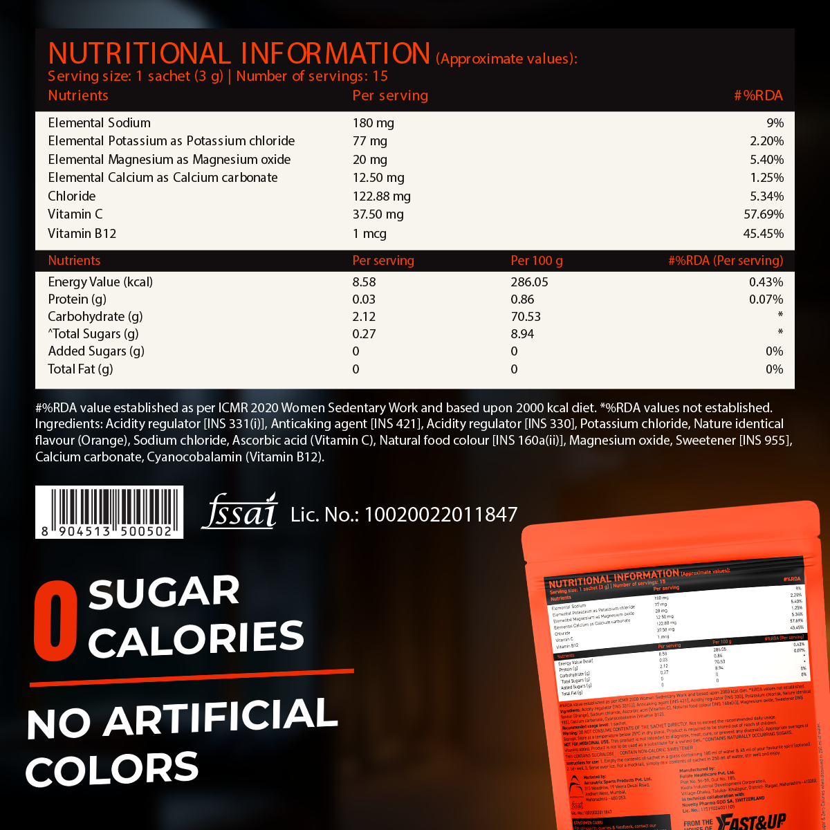Fast&Up Instant Cocktail Mix – Orange Screwdriver
