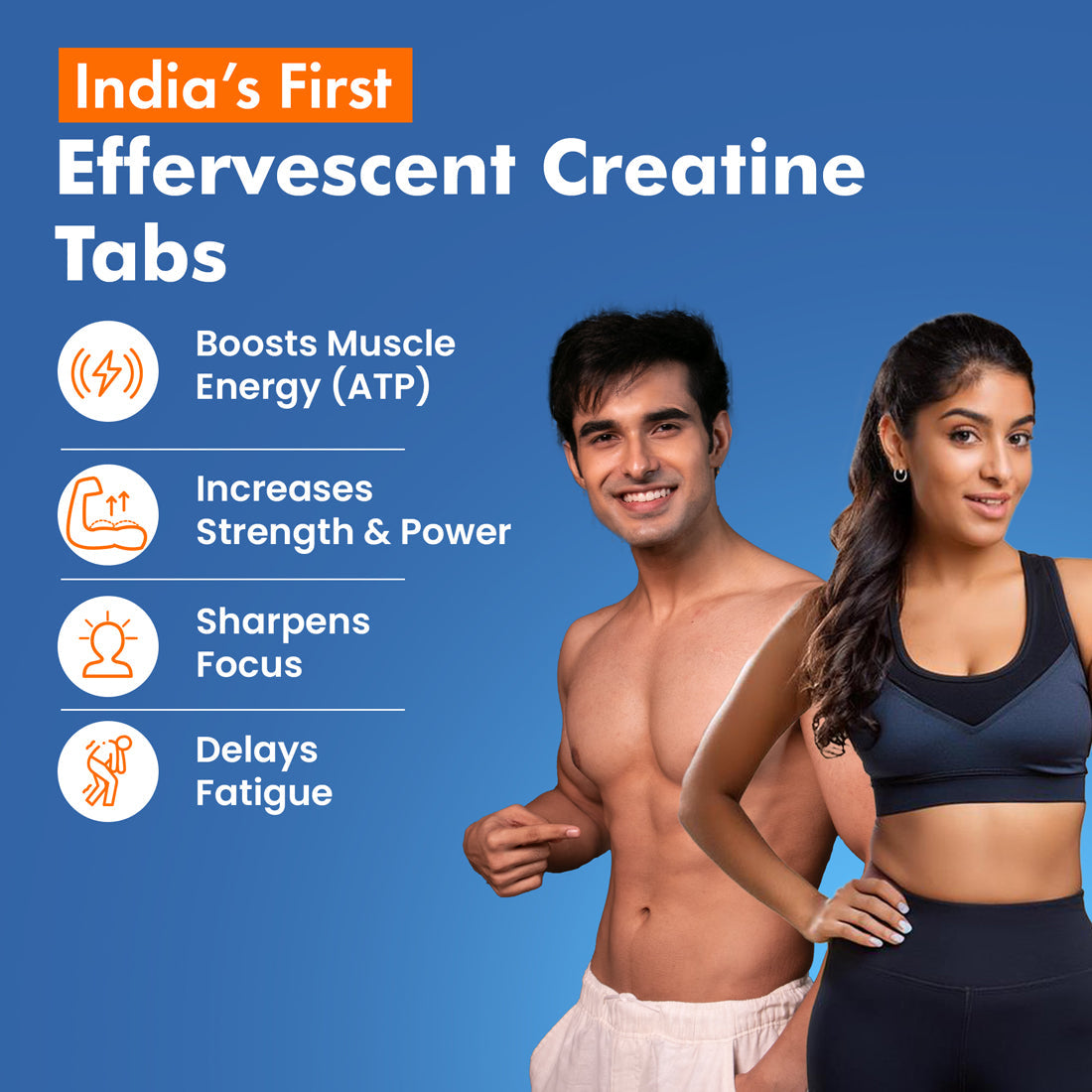 Fast&Up Creatine Rapid Effervescent - Orange Flavour Single