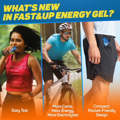 Fast&Up Energy Gel - Caffeinated - Orange Blast
