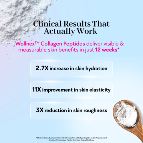Fast&Up Marine Collagen Supplement for Youthful Skin - Lemonade