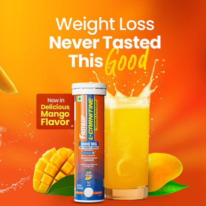 Fast&Up L-Carnitine 3000mg for Weight Loss - Mango