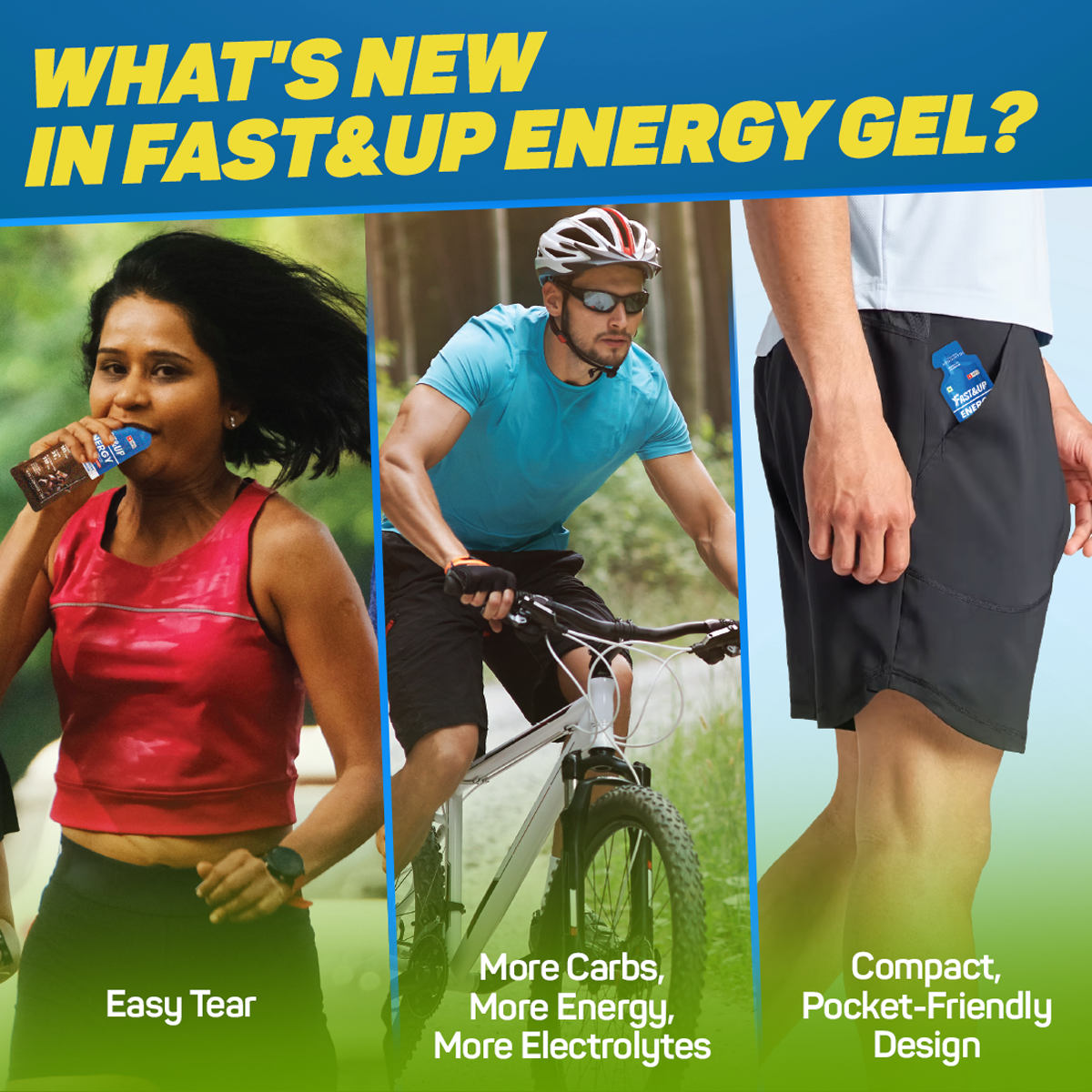 Fast&Up Energy Gel Caffeinated - Lime and Lemon