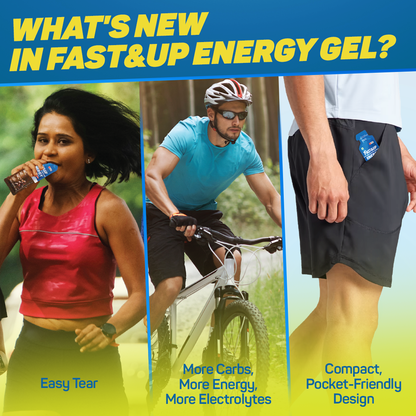 Fast&Up Energy Gel - Non Caffeinated - Zesty Lemon