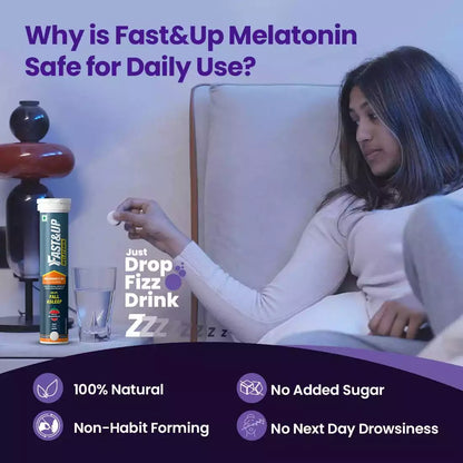 Fast&Up Fastest Acting 5 mg Melatonin with No Added Sugar