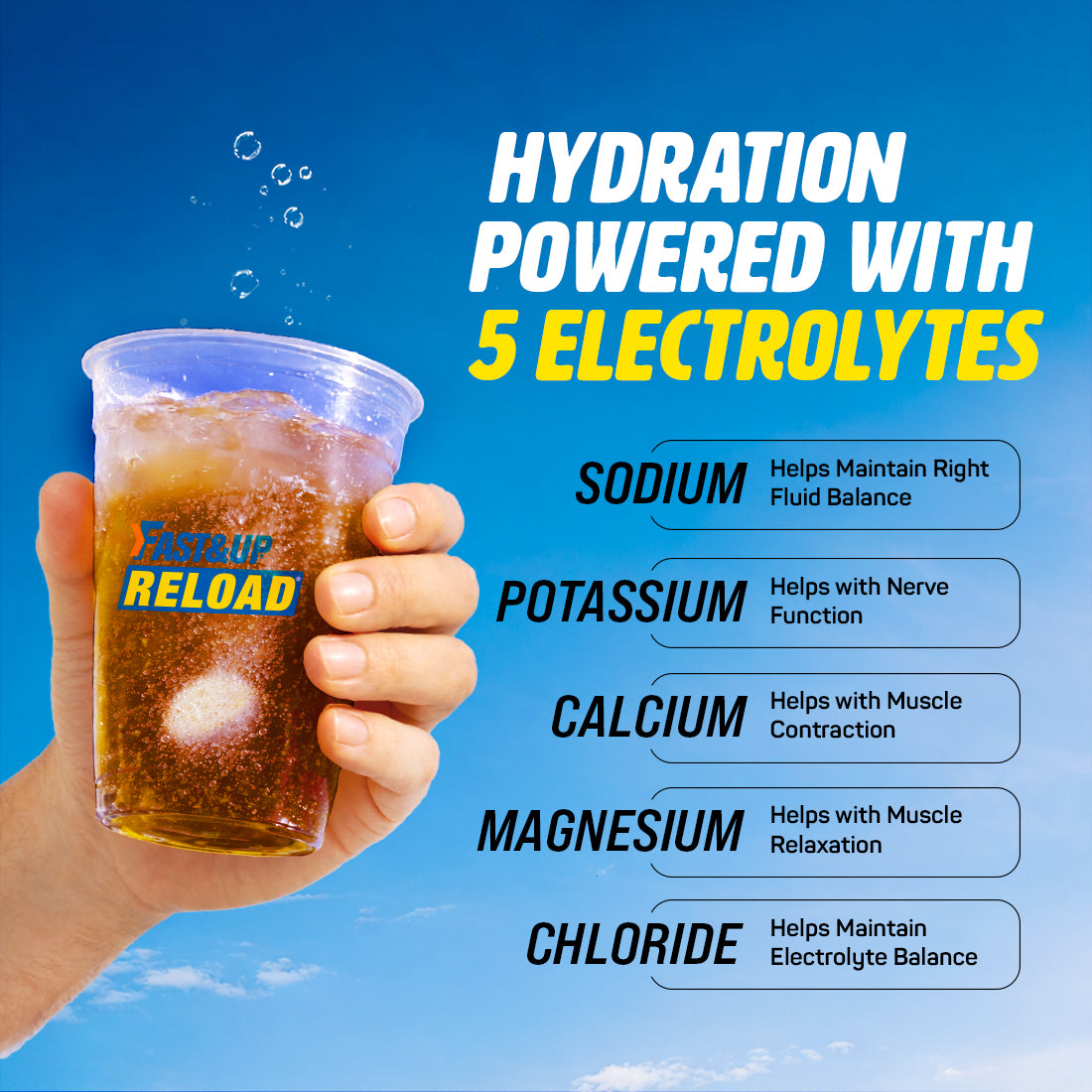 Fast&Up Reload Low Sugar Instant Hydration Drink - Cola