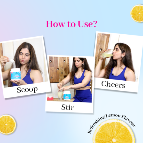 Fast&Up Marine Collagen Supplement for Youthful Skin - Lemonade
